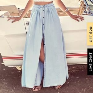 Lulu's chambry skirt